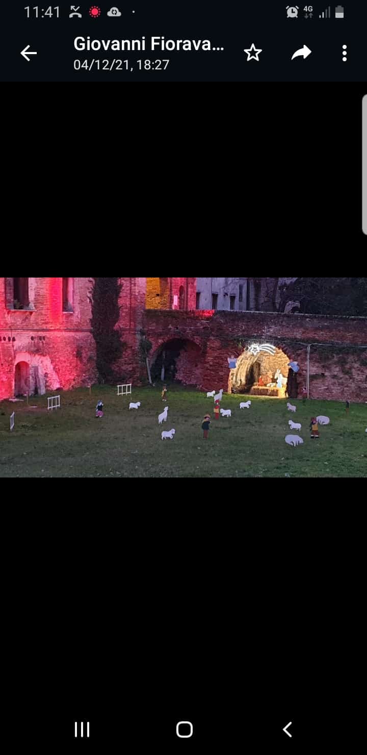 Il presepe nel castello di Sanguinetto (Verona)